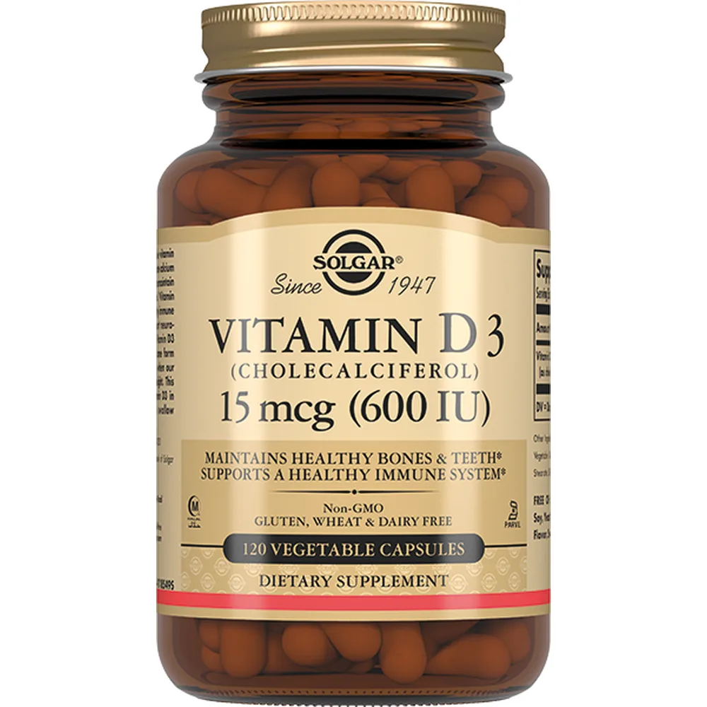Solgar vitamin D3 600 IU 120 capsules 240 mg