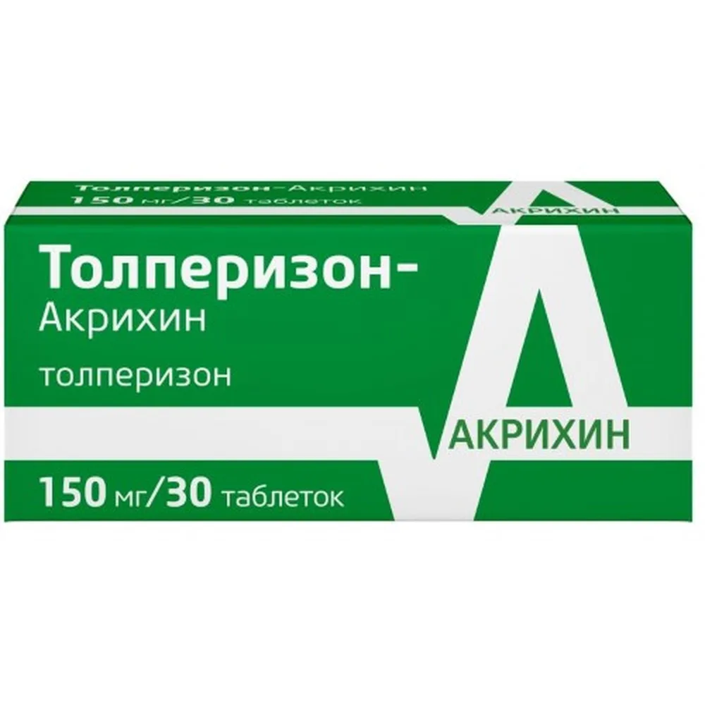 Tolperisone-Akrikhin 150 mg 30 coated tablets
