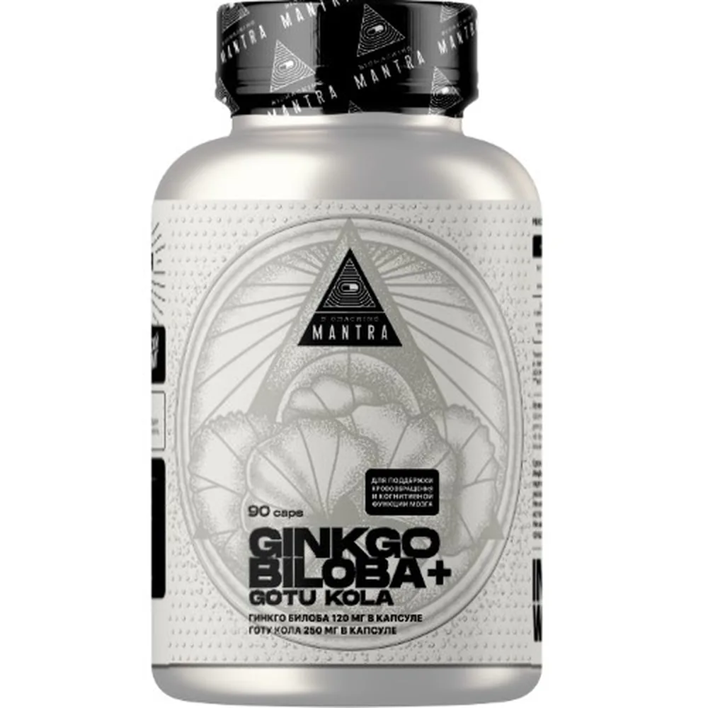 MANTRA GINKGO BILOBA + GOTU KOLA N90 CAPSULES 690MG