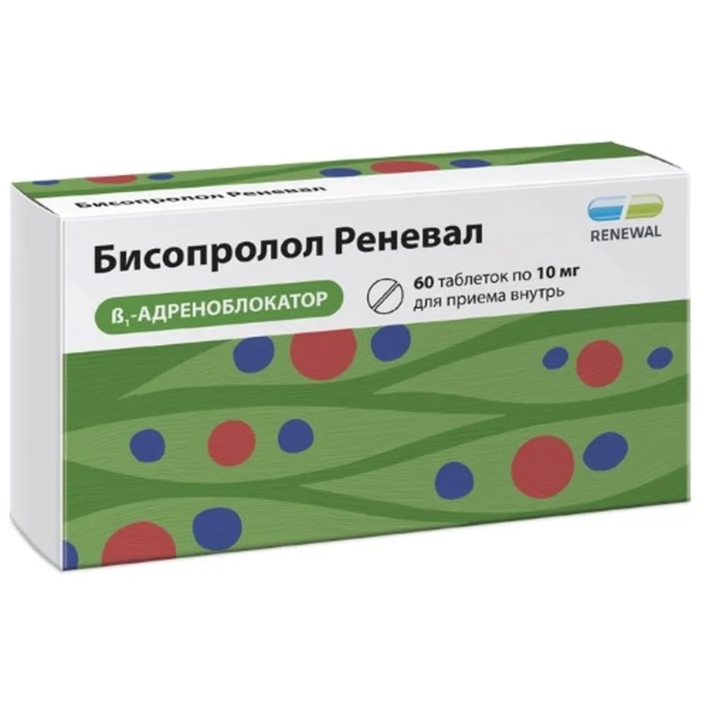Bisoprolol Renewal 10 mg 60 tablets, film-coated