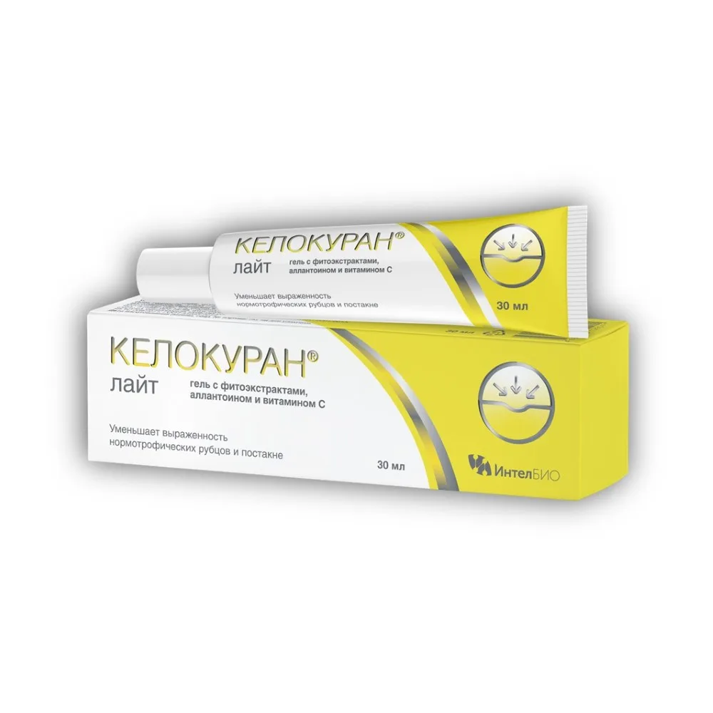 Kelocuran Light Gel with Phytoextracts, Allantoin and Vitamin C 30 ml