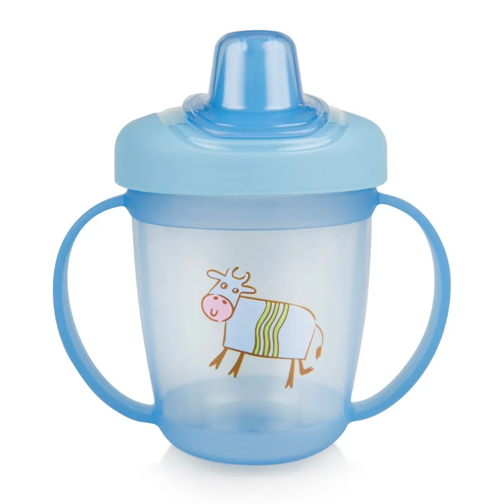 Kurnosiki spill-proof sippy cup with handles 6+ 250 ml