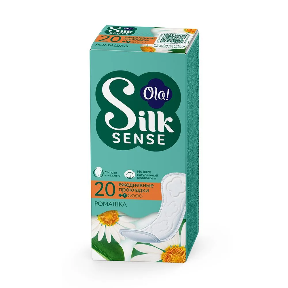 Ola Silk Sense Daily Deo Panty Liners Chamomile 20 pcs.