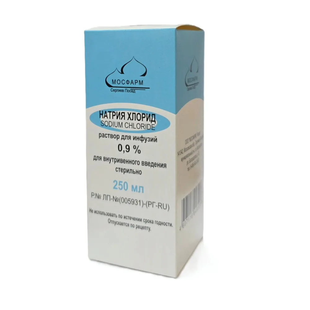 Sodium chloride 0.9% infusion solution 250 ml bottle 1 pc.