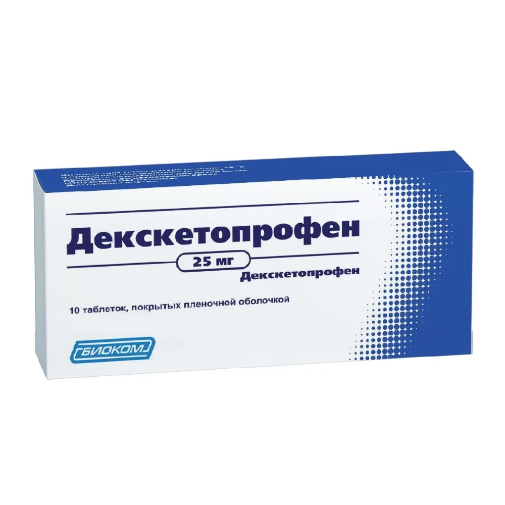 Dexketoprofen 25 mg 10 tablets, film-coated