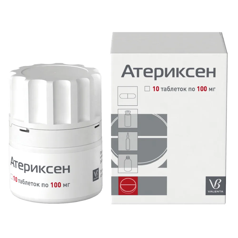 Aterixsen 100 mg 10 tablets