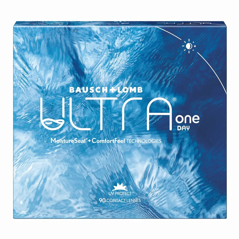 Bausch &amp; Lomb Ultra One-Day Daily Contact Lenses -1.00 90 pcs.