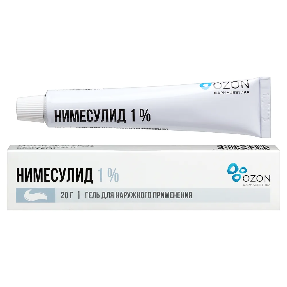 Nimesulide 1% gel for external use 20 g