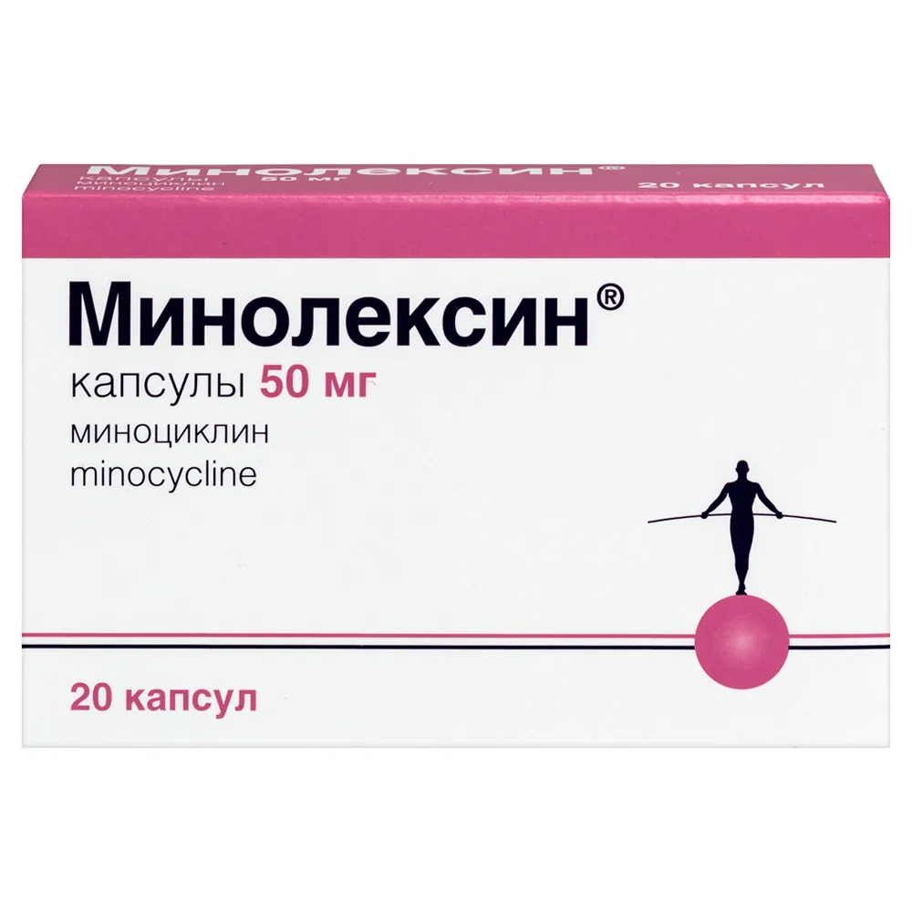 Minolexin 50 mg 20 capsules