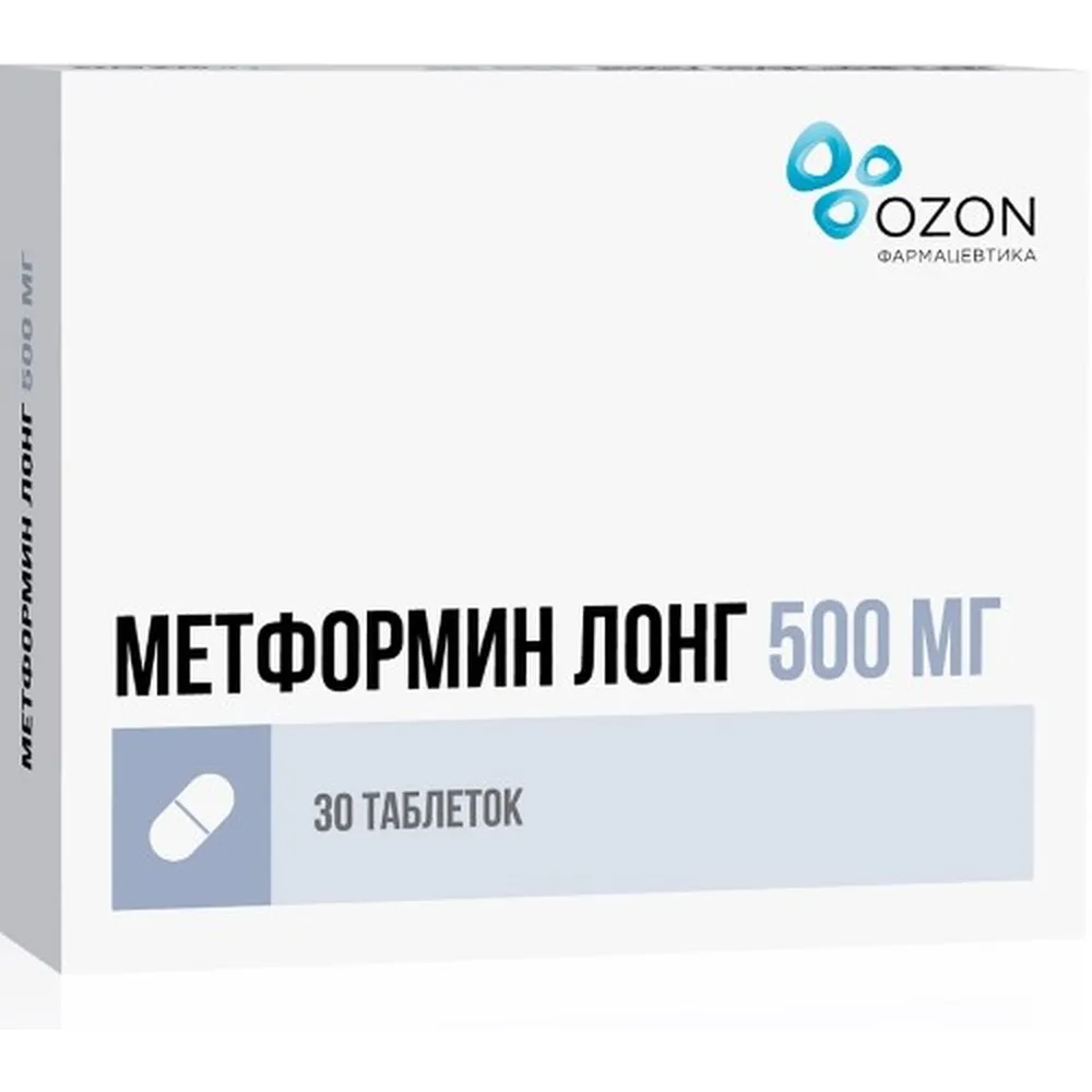 Metformin Long 500 mg 30 tablets extended-release