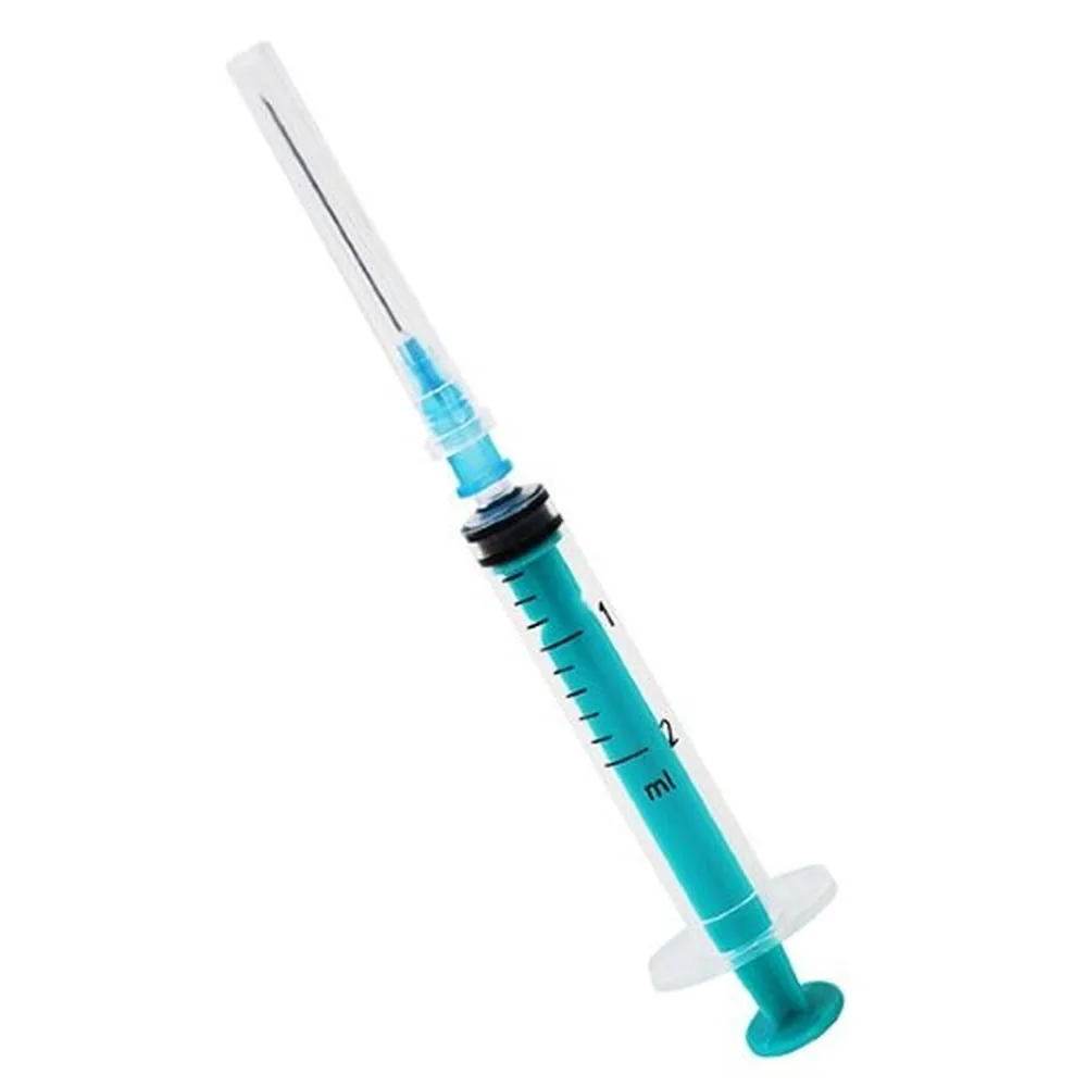 Syringe 2 ml three-part sterile single-use with luer and needle 0.6x30 mm 100 pcs/box Elets