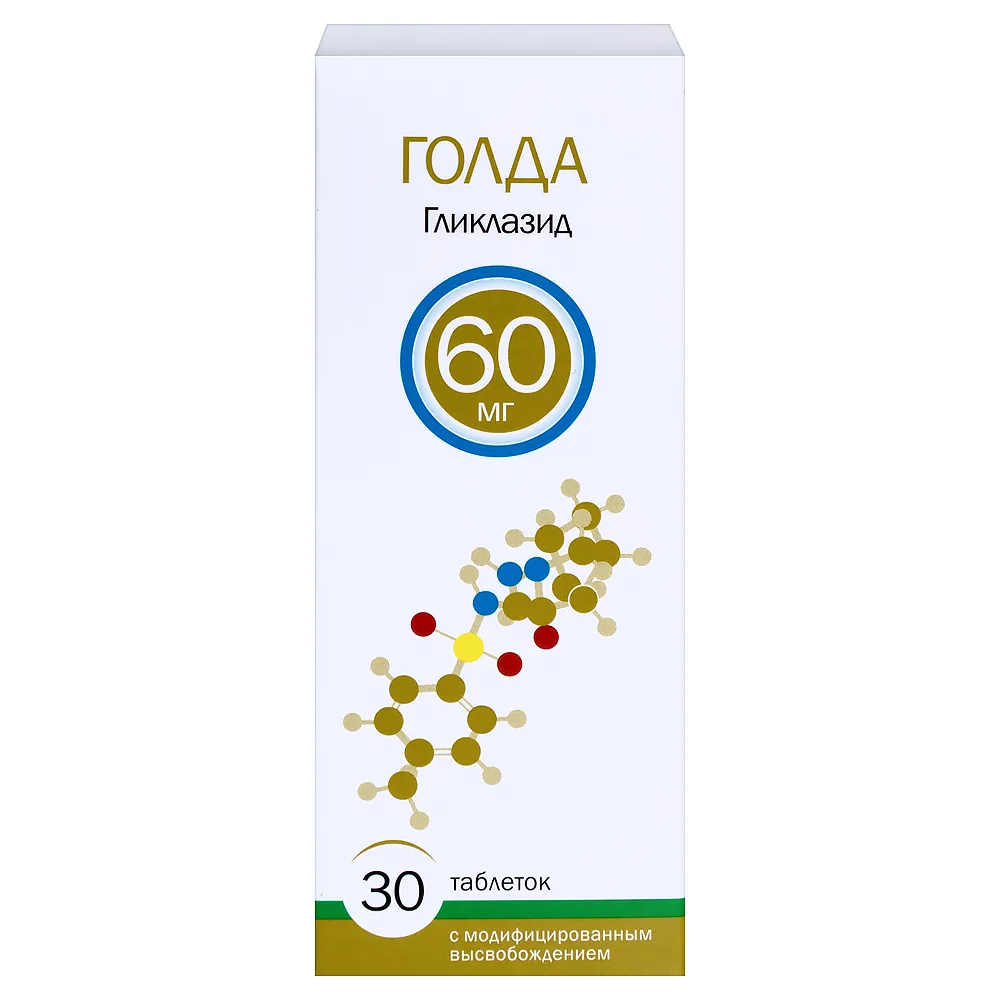 Golda 60 mg 30 tablets modified release