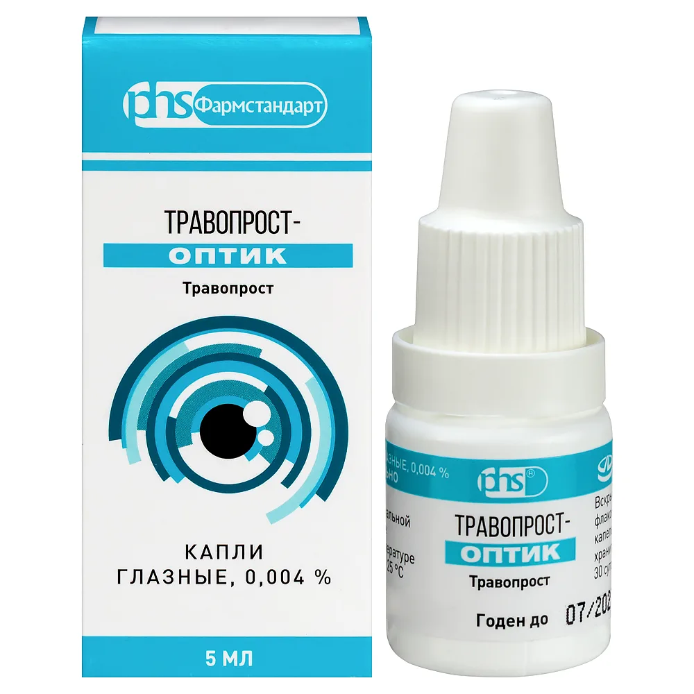 Travoprost-Optic 0.004% 1 pc. bottle eye drops 5 ml