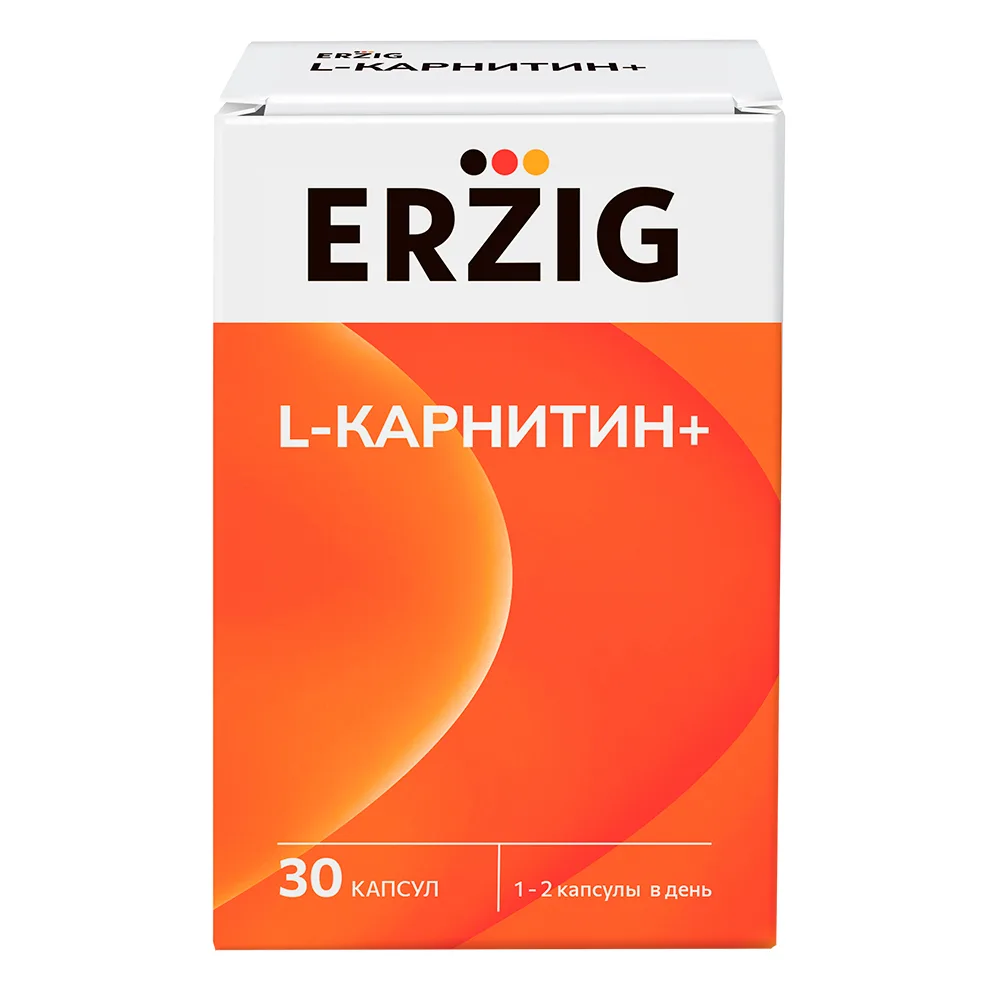 Erzig L-Carnitine+ 30 capsules 560 mg