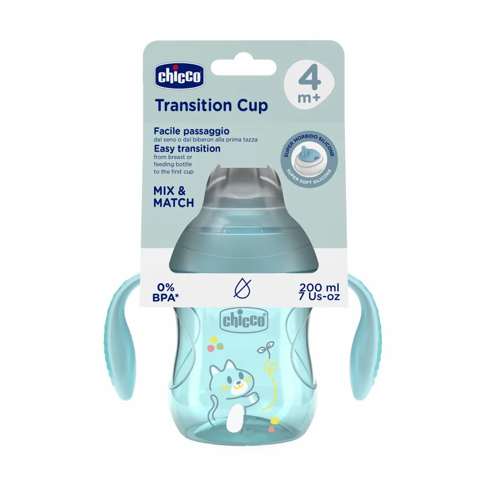 Chicco Transition Cup 4+ 200 ml/Blue