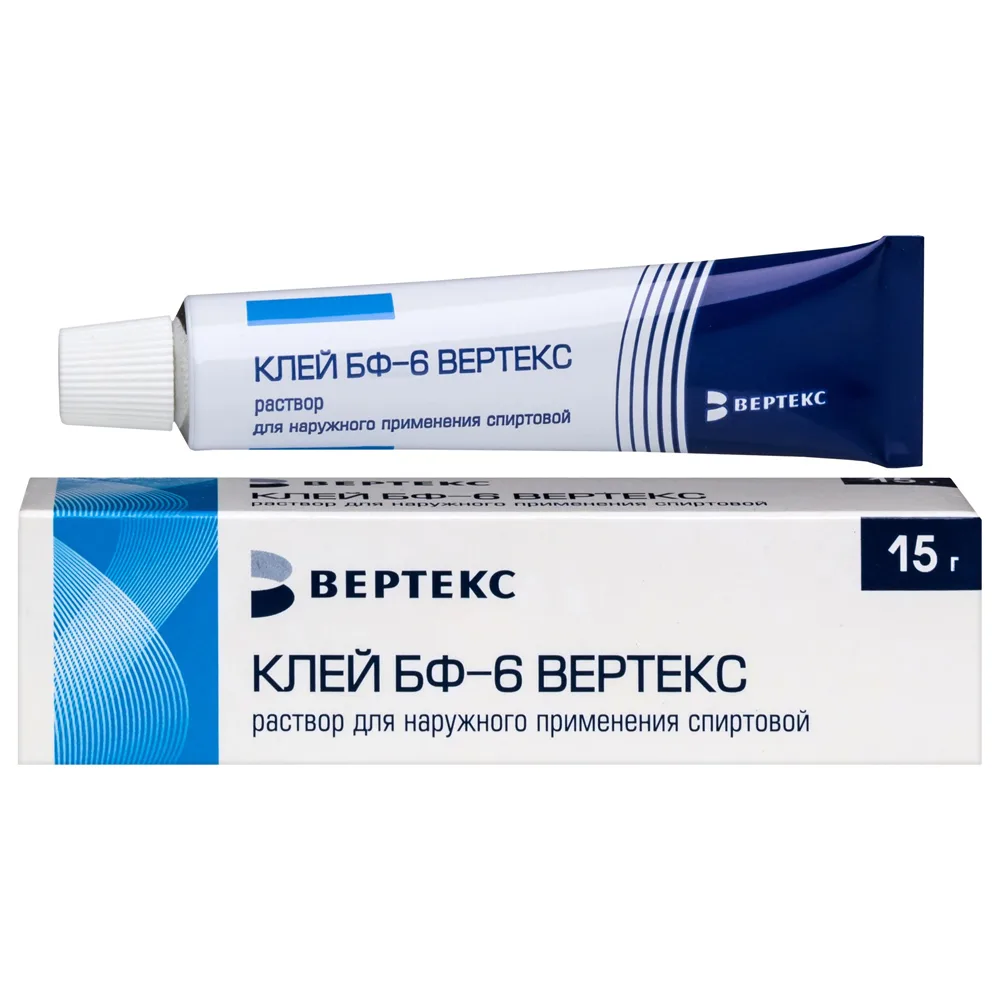 BF-6 Vertex Adhesive Solution for External Use Alcoholic 15 g