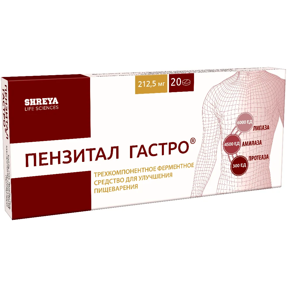 Penzital Gastro 20 coated tablets