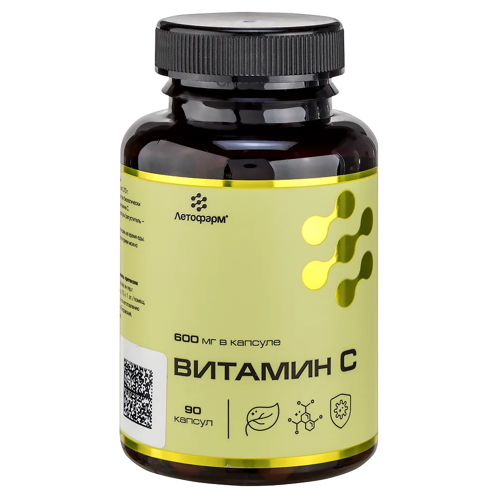 Letopharm vitamin C 90 capsules 0.7 g jar