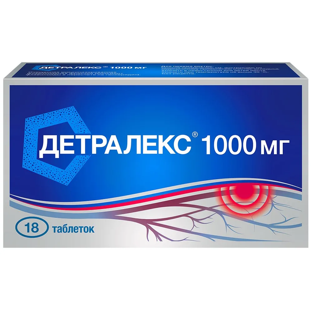 Detralex 1000 mg 18 coated tablets