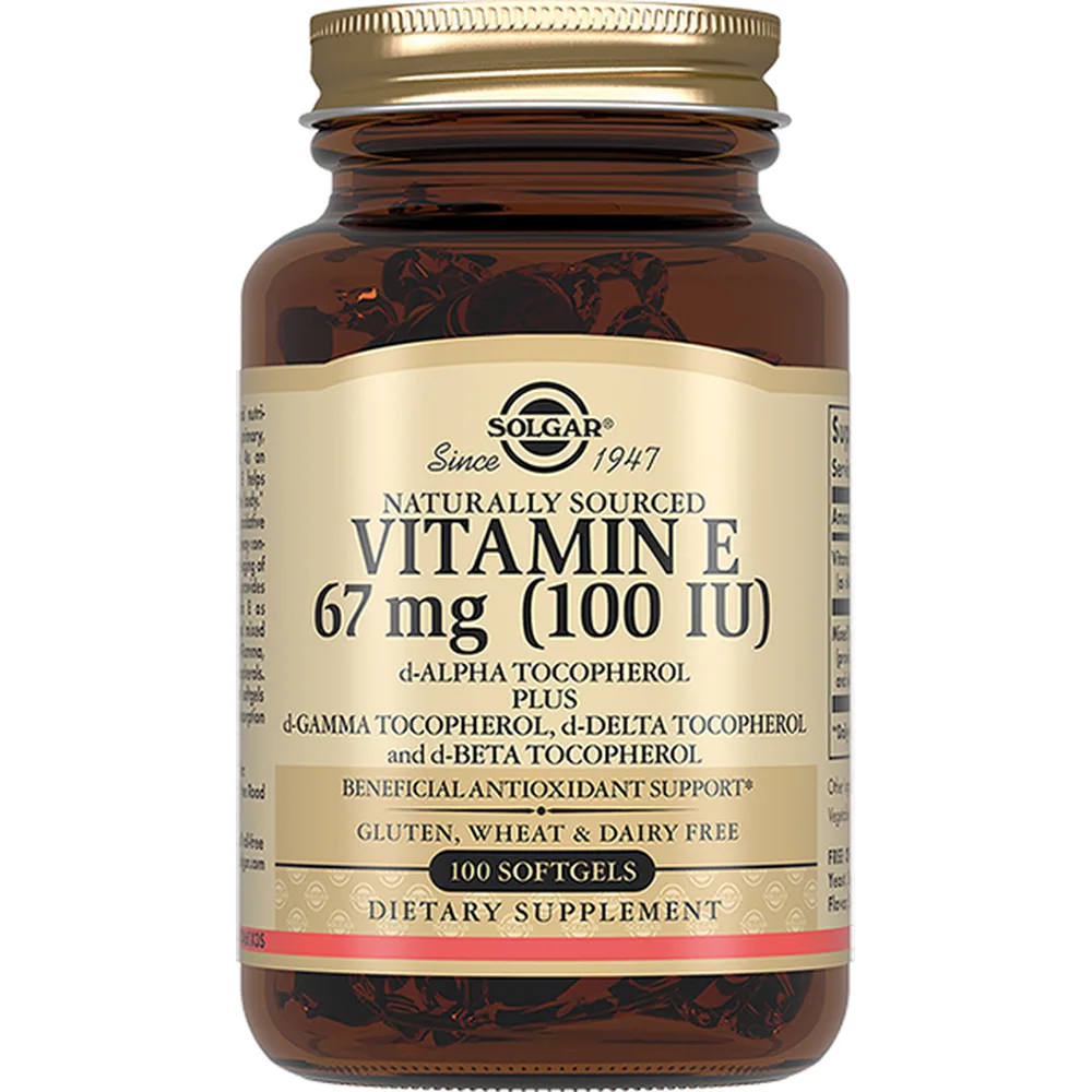 Solgar vitamin E 100 IU 100 capsules 560 mg