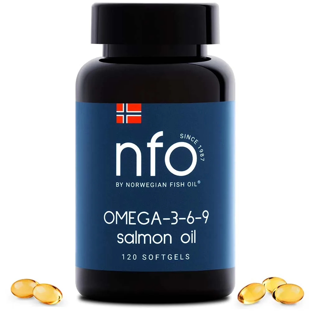 NFO omega-3-6-9 salmon oil capsules 120 pcs 745 mg