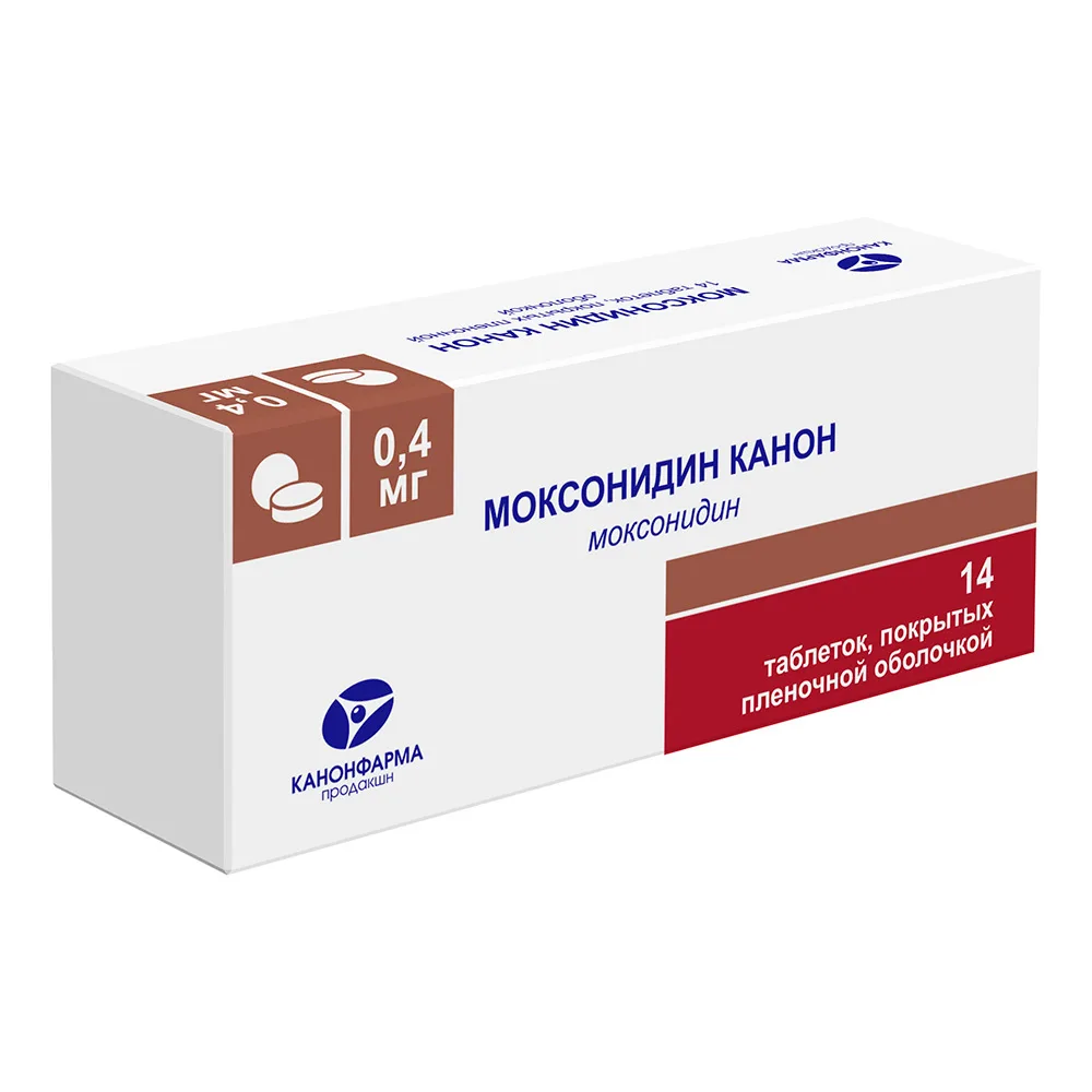 Moxonidine Canon 0.4 mg 14 tablets, film-coated