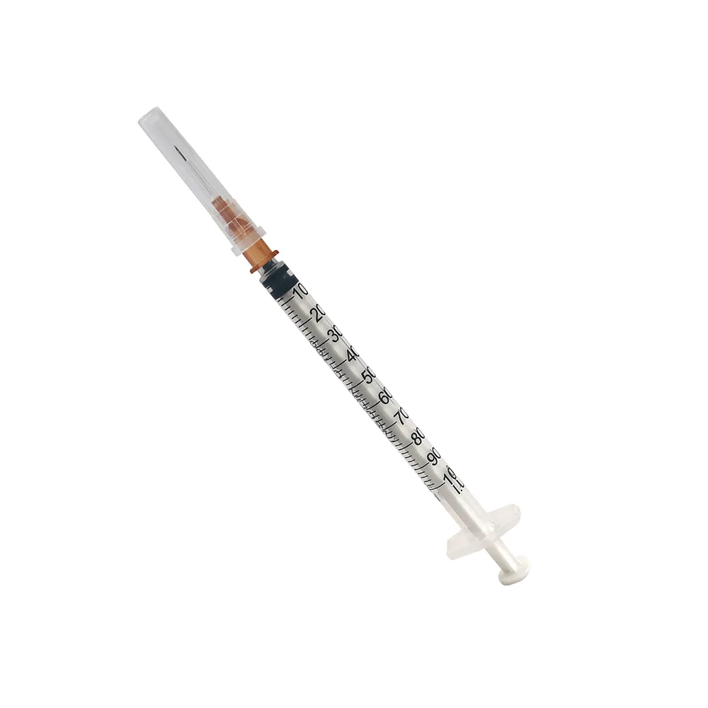 Insulin syringe 1 ml 100 units/ED three-part sterile single-use luer with needle 0.45x12 mm 100 pcs/pack