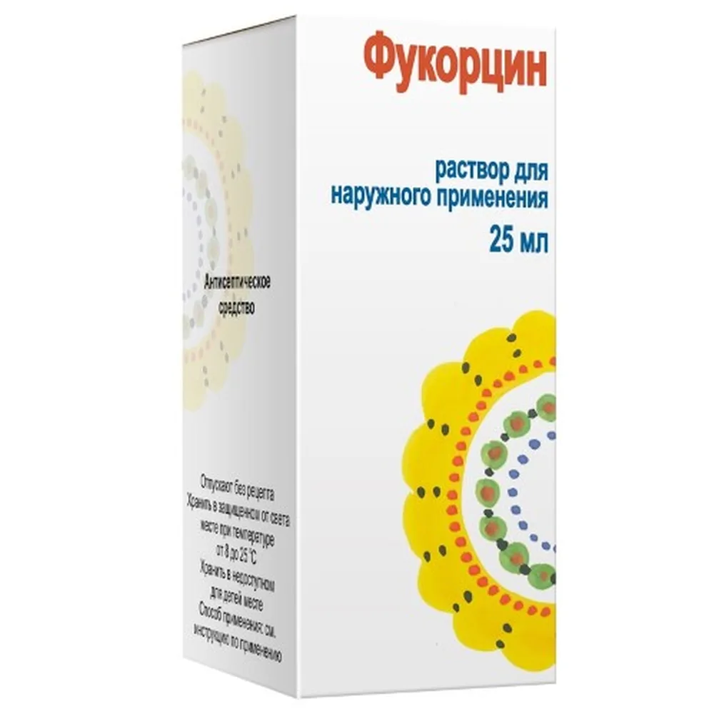 Fukortsin solution for external use 25 ml bottle