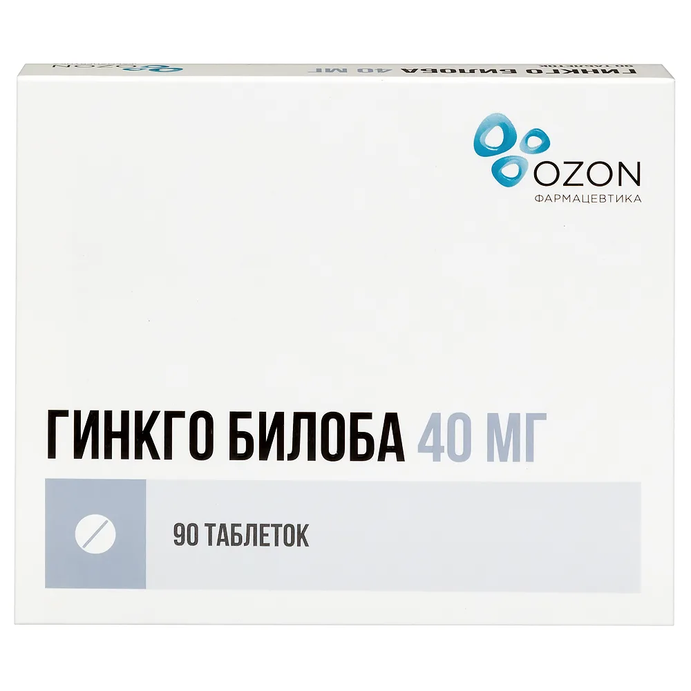 Ginkgo Biloba 40 mg 90 tablets, film-coated