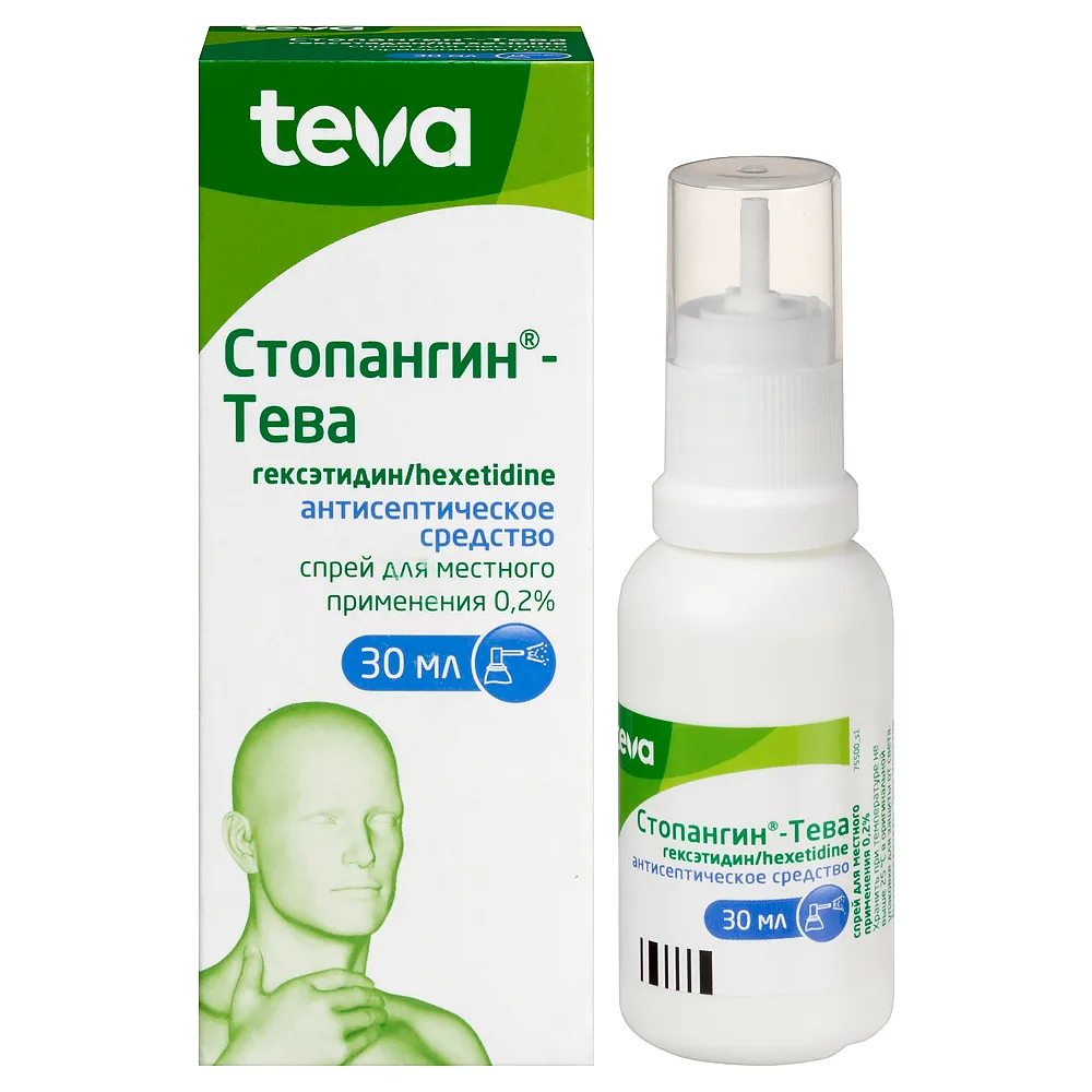Stopangin-Teva 0.2% spray for local use 30 ml