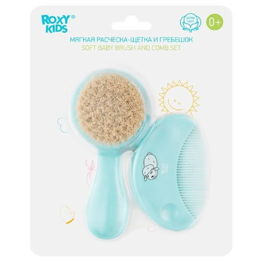 Roxy-kids soft brush-comb and comb 0++