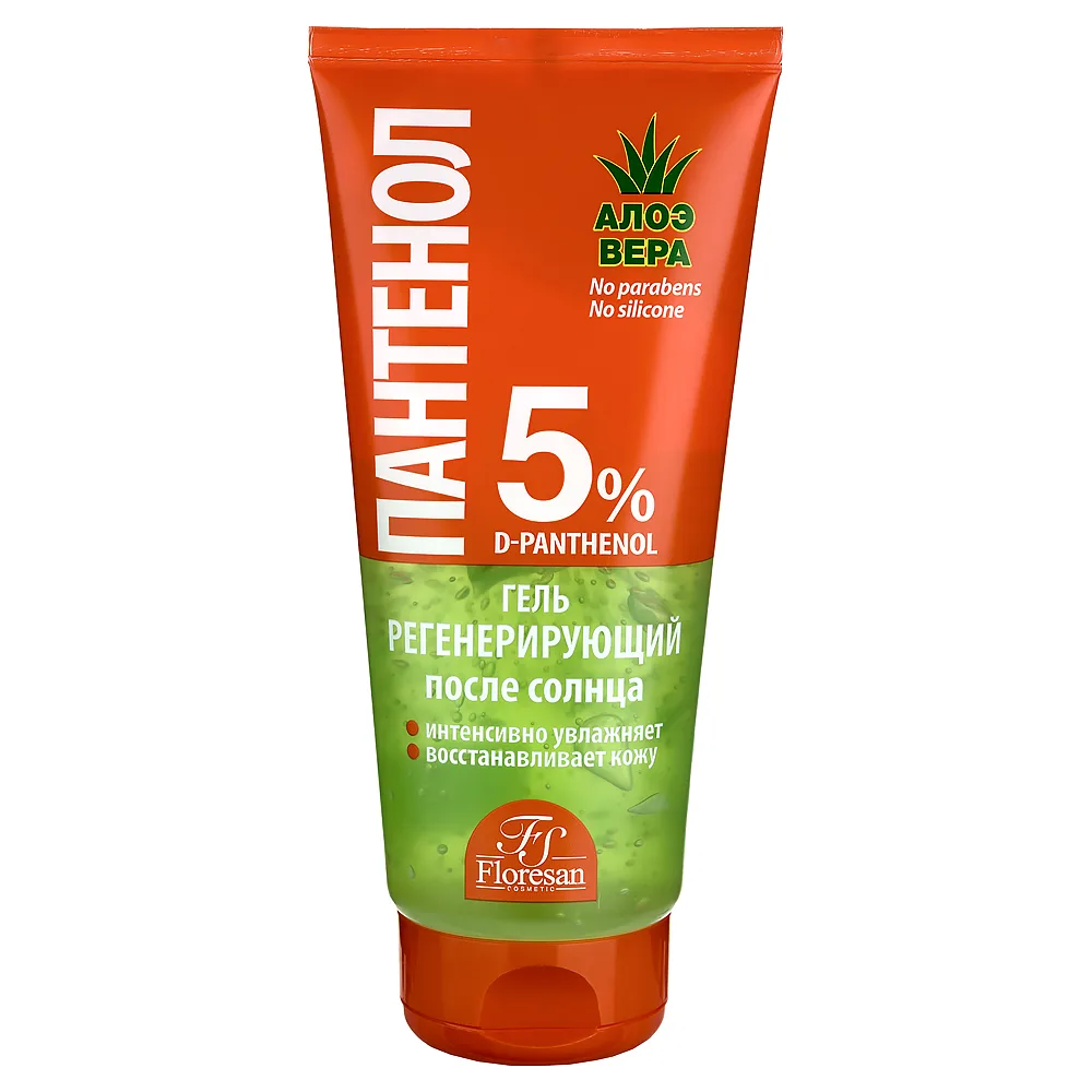 Floresan Panthenol gel regenerating after sun "Panthenol Aloe Vera" 150 ml