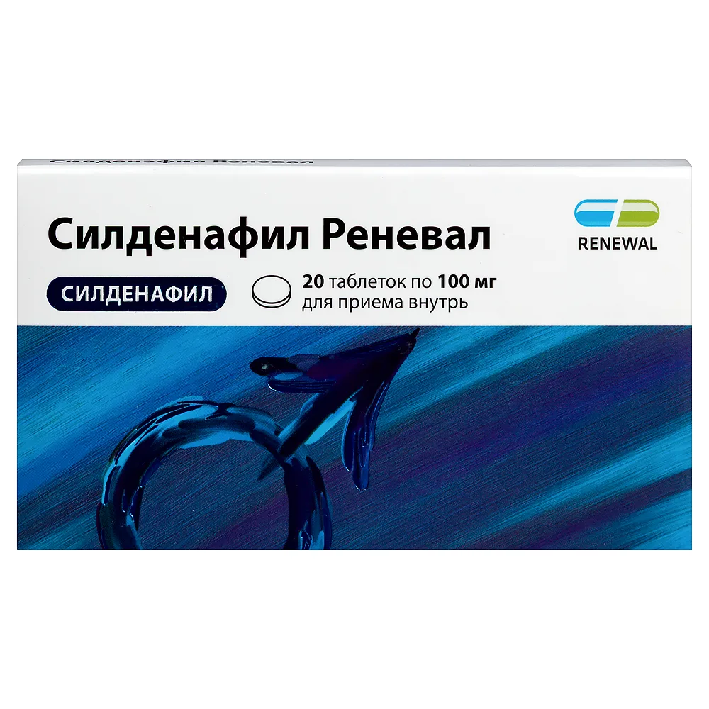 Sildenafil Renewal 100 mg 20 tablets, film-coated