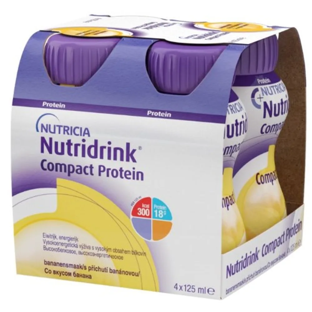 Nutridrink Compact Protein therapeutic dietary high-protein nutrition banana flavor 125 ml 4 pcs.