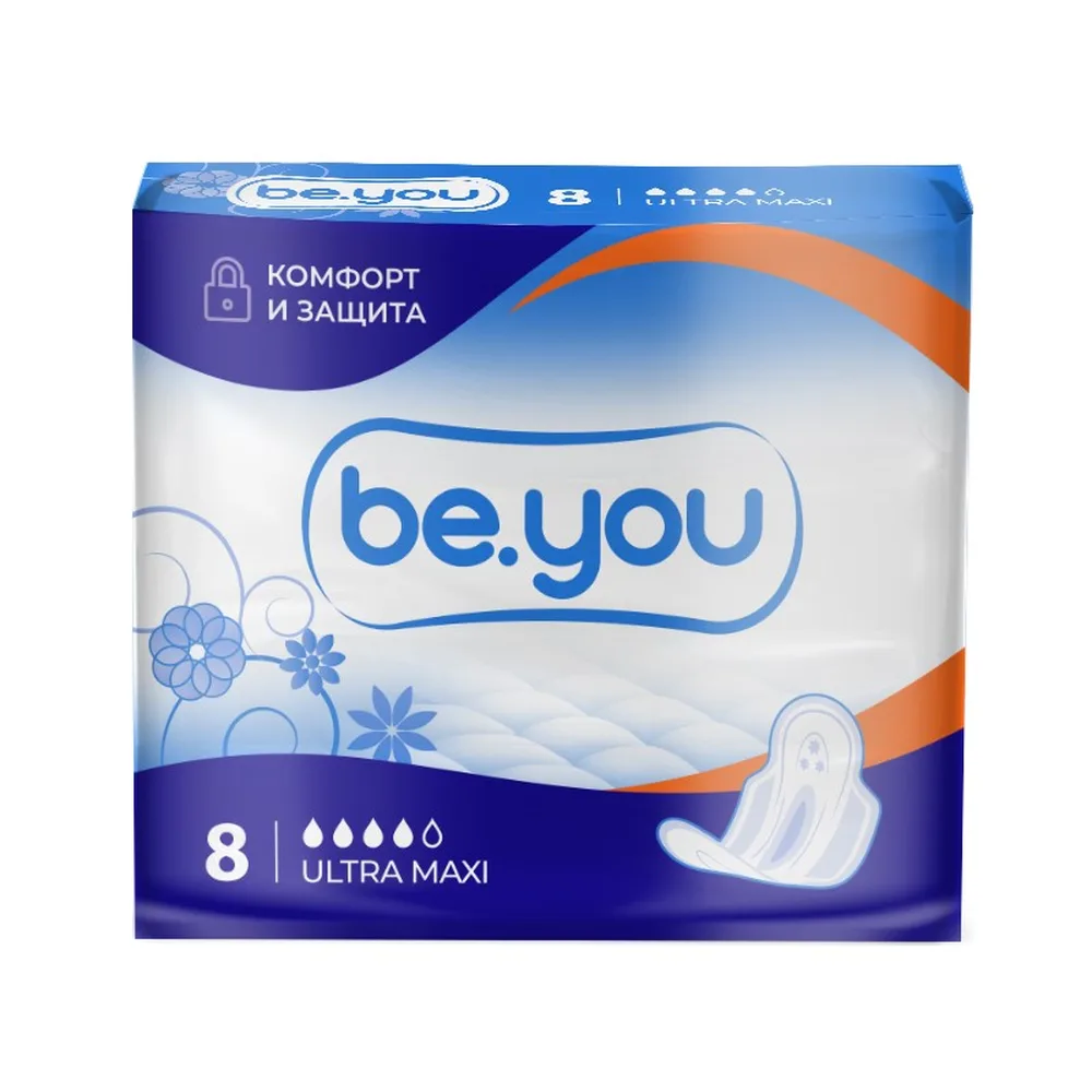 Be you Ultra Maxi Pads 8 pcs.