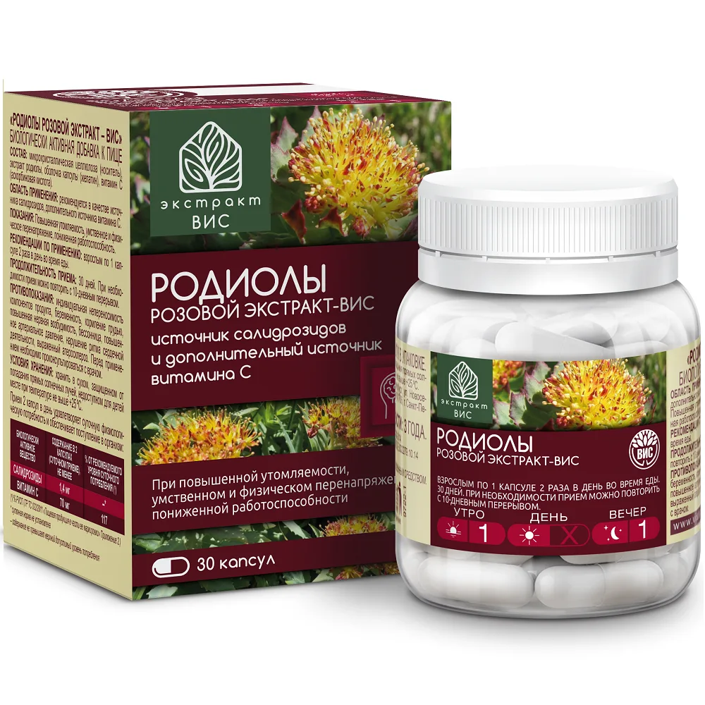 Rhodiola Rosea Extract-VIS 30 capsules 0.4 g