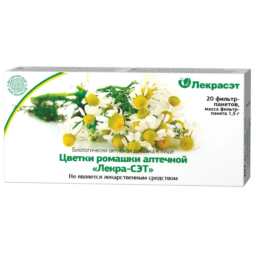 Pharmacy Chamomile Flowers Lekra-Set 1.5g 20 pcs. Filter Bags