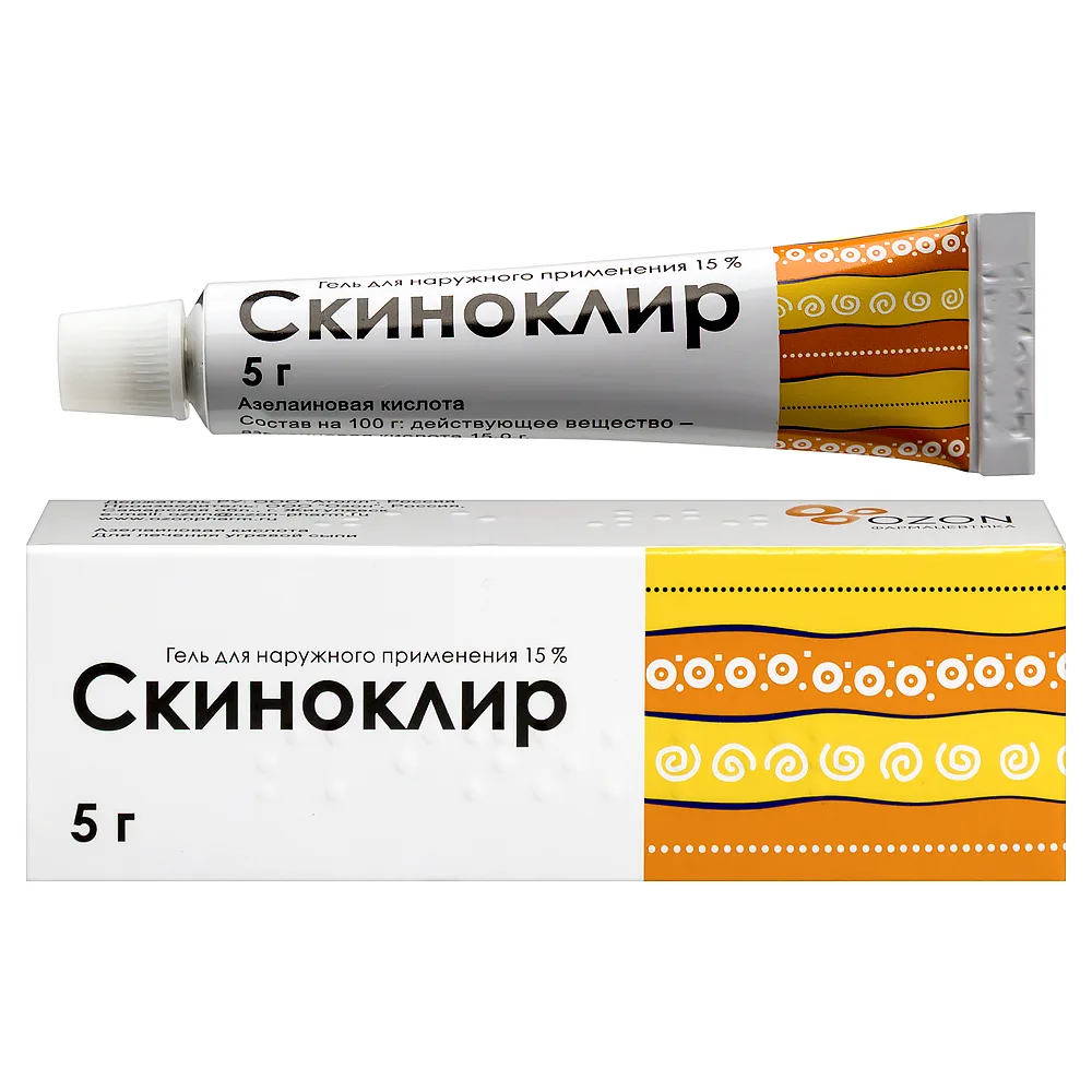 Skinoklir 15% gel for external use 5 g