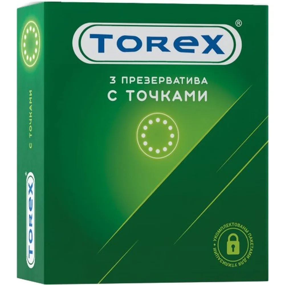 Torex condoms with dots 3 pcs.