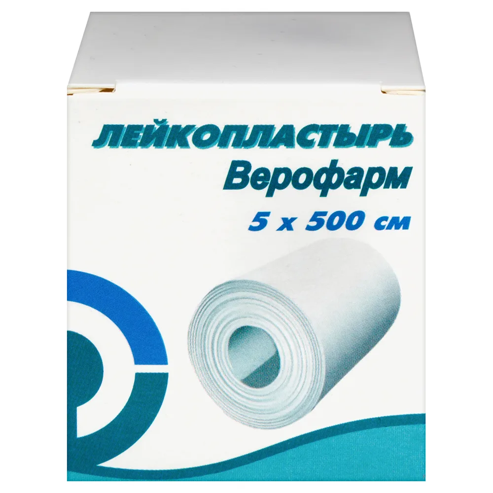 VeroPharm adhesive plaster 5x500 cm in cardboard packaging