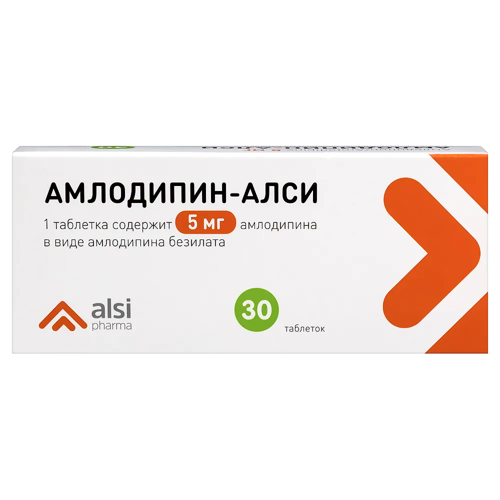Amlodipine-Alsi 5 mg 30 tablets