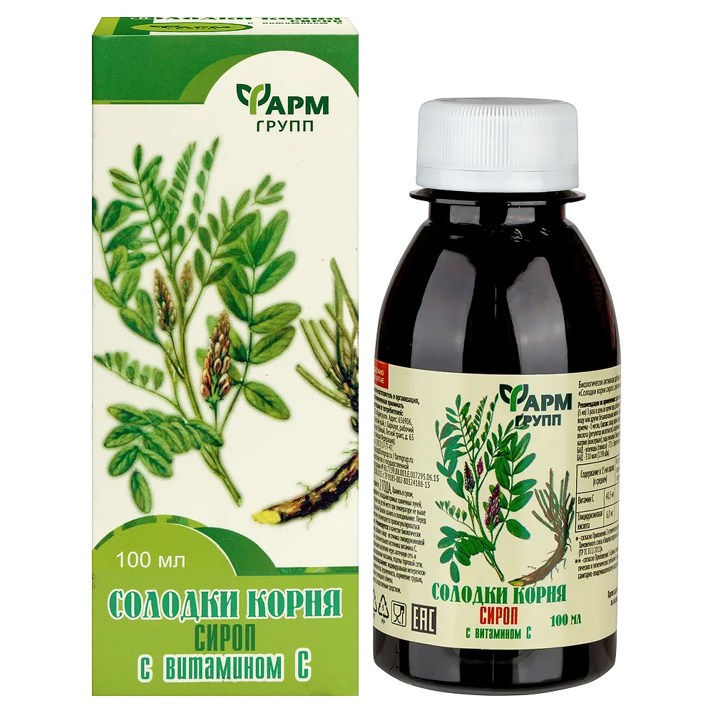 Licorice root syrup with vitamin C 100 ml