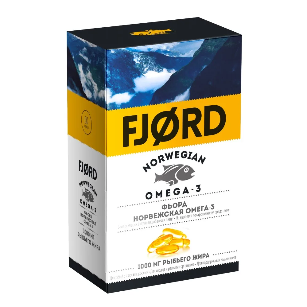 Fjord Norwegian Omega-3 60 capsules