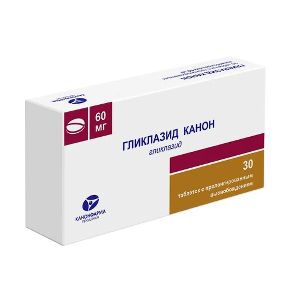Gliclazide Canon 60 mg 30 tablets prolonged-release