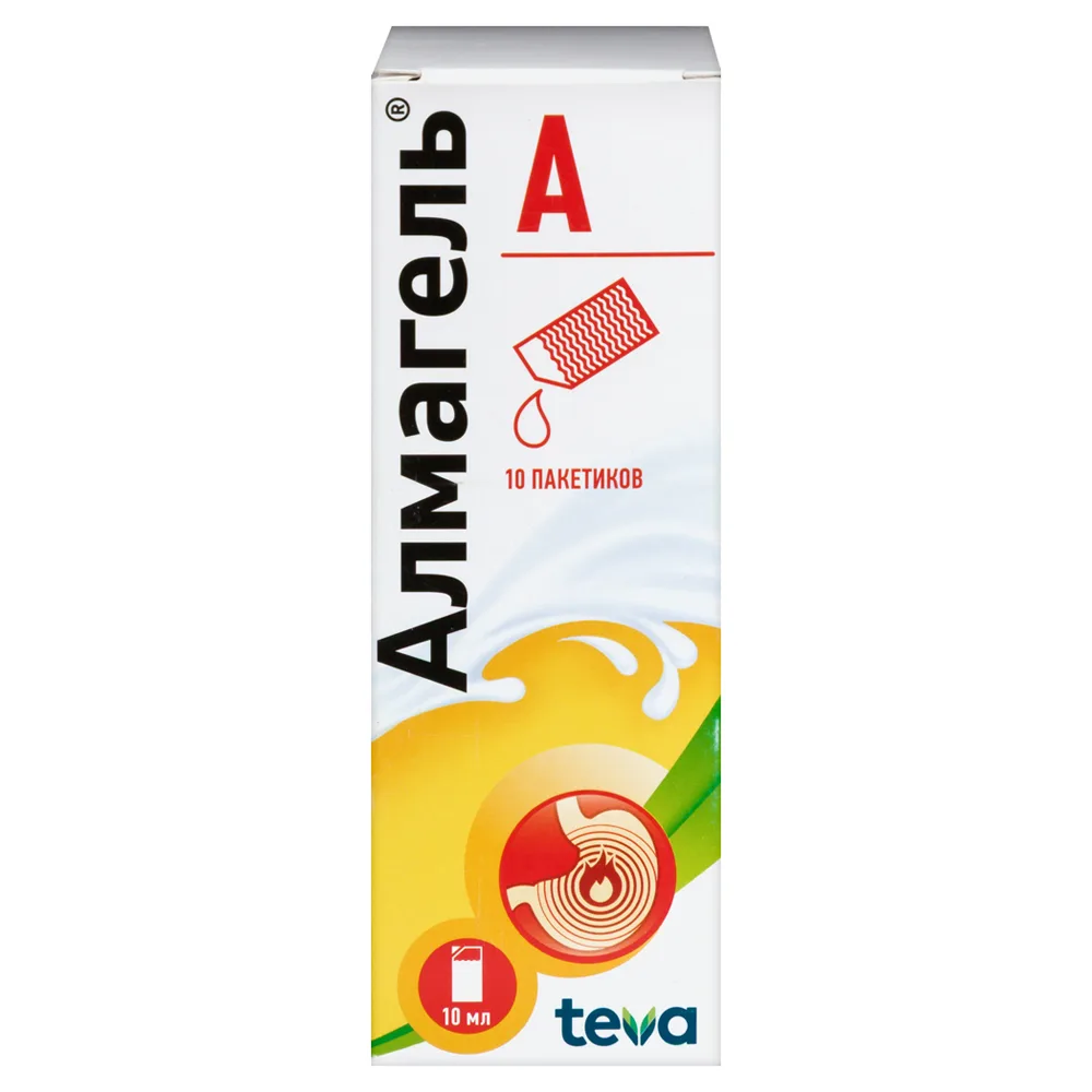 Almagel A 10 pcs sachet suspension for oral use 10 ml