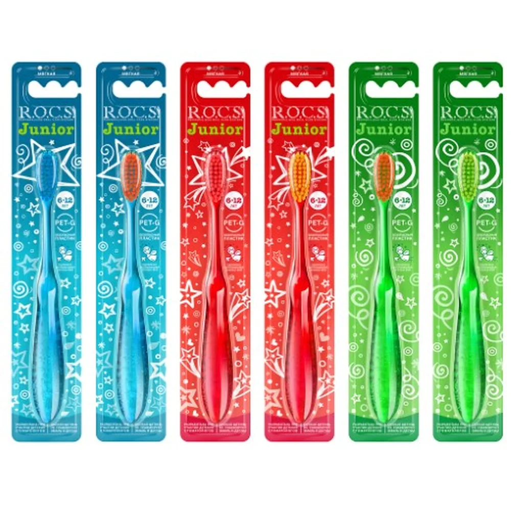 Rocs Junior Toothbrush for Children 6-12 Years / Soft