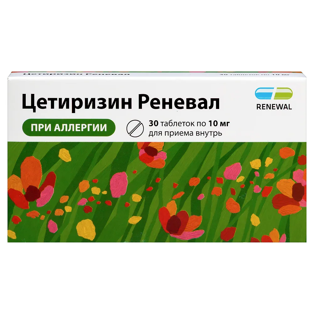 Cetirizine Renewel 10 mg 30 tablets, film-coated