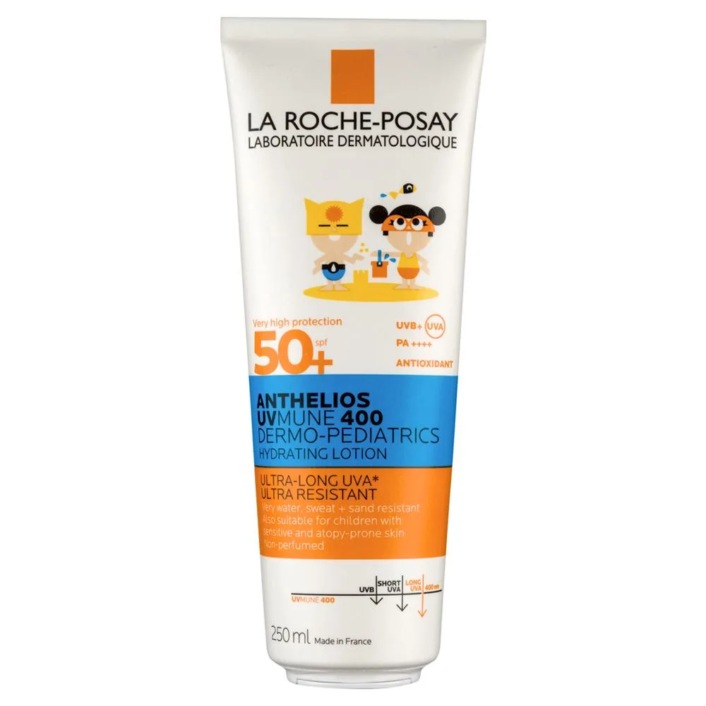 La Roche-Posay Anthelios UVMune 400 Dermo-Pediatrics Moisturizing Children's Sunscreen Milk for Face and Body SPF 50+ 250 ml/PPD 26