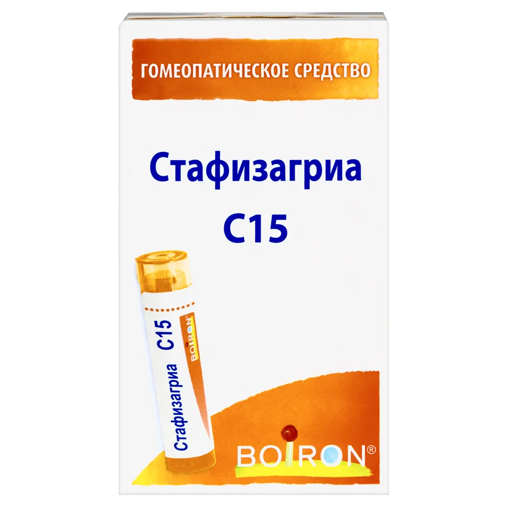 Staphisagria C15 Homeopathic Monocomponent Plant-Based Remedy 4 g Homeopathic Granules