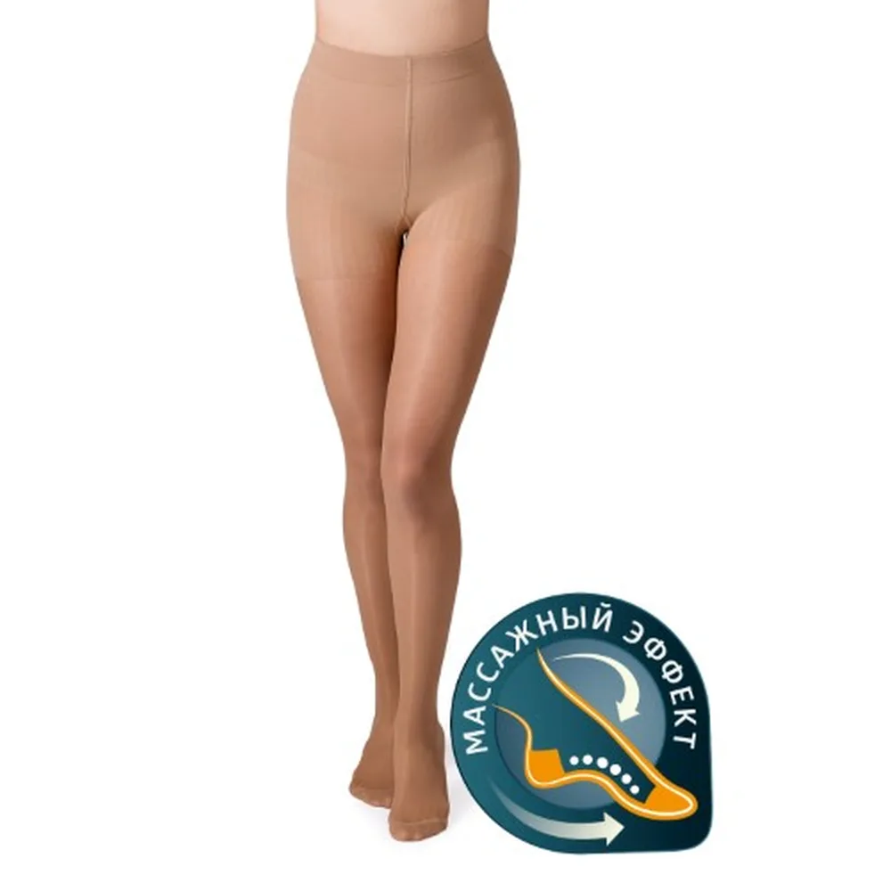 Compression Tights med jw-321 Transparent 22-32 mmHg/2nd Class/Size 4/Natural